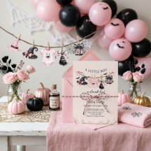 Een Kleine Boo Roze Halloween Feest Baby Borrel
