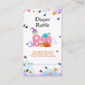 Een kleine boo spook, uil Halloween Baby luiers Informatiekaartje (Voorkant)