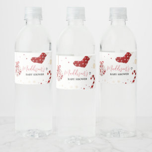 Een kleine bundel van Joy Christmas Baby shower Waterfles Etiket