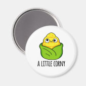 Een kleine Corny Funny Baby Corn Pun Magneet (Voorkant / Achterkant)