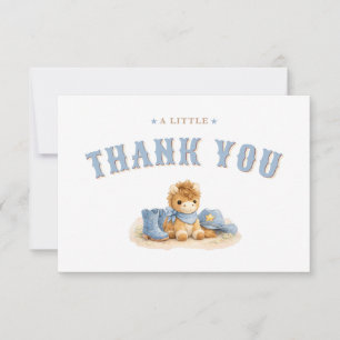 Een Kleine Cowboy Baby Jongen Shower Bedankt