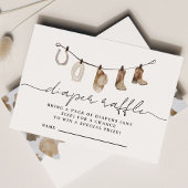 Een kleine cowboy is op weg Luier Raffle Informatiekaartje