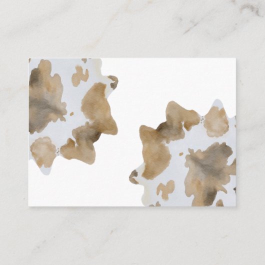 Een kleine cowboy is op weg Luier Raffle Informatiekaartje (Achterkant)