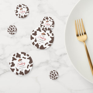 Een kleine Cowboy Koe Boy Rodeo Western Baby showe Confetti