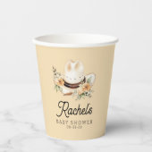 Een kleine cowboy Western baby boy Baby shower Papieren Bekers (Voorkant)