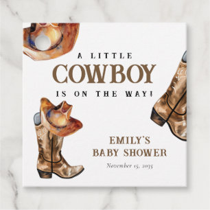 Een kleine cowboy Western Baby shower Bedankjes Labels