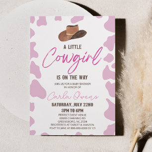 Een kleine cowgirl is onderweg! Rodeo-Baby shower Kaart