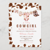Een kleine Cowgirl Westerne Clothesline Baby showe Kaart (Voorkant / Achterkant)