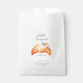 Een kleine croissant is onderweg naar het Baby sho Bedankzakje (Voorkant)