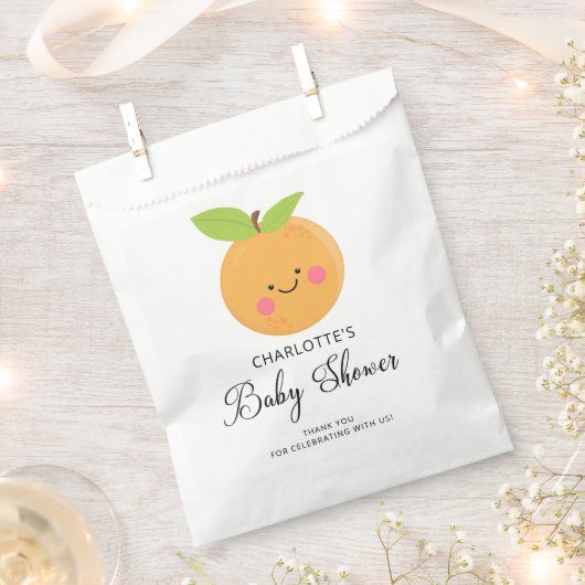 Een kleine Cutie is een Girl Favor Bag Bedankzakje (Geknipt)
