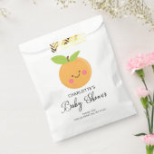 Een kleine Cutie is een Girl Favor Bag Bedankzakje (Gezegeld)