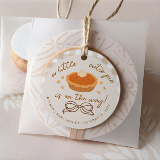 Een kleine Cutie Pie is onderweg Bedankjes Labels