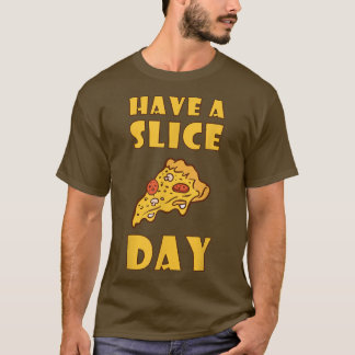 Een kleine dag pizza eten snoep eten t-shirt