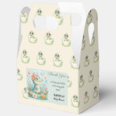 een kleine Dinosaurus Waterverf Hatching Soon Bedankdoosjes (Open)