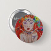 Een kleine Dragonfly-Button Ronde Button 5,7 Cm (Voorkant /achterkant)