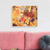 Een kleine droom in het rood canvas afdruk (Insitu (Woonkamer))