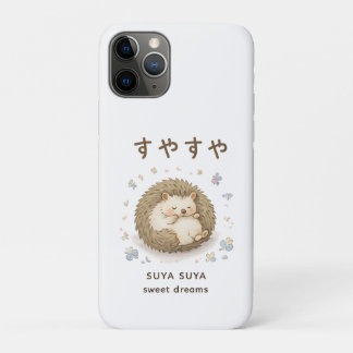 Een kleine egel die een rustig dutje doet iPhone 11 pro hoesje