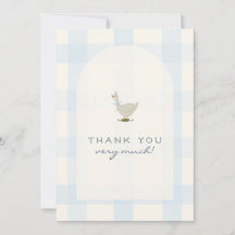Een Kleine Gans Jongen Baby Shower Bedankt