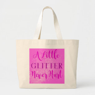 Een kleine glitter doet nooit Canvas tas pijn