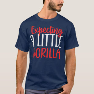 Een kleine Gorilla grappige zwangere nieuwe moeder T-shirt