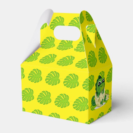 Een kleine Hatchling DINOSAUR Baby shower Partij Bedankdoosjes (Achterkant)