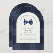 Een kleine heer is op weg naar het Baby shower Kaart (Voorkant / Achterkant)