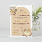 Een kleine Herfst Baby shower-uitnodiging Kaart (Staand voorkant)