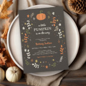 Een kleine Herfst Baby shower-uitnodiging Kaart