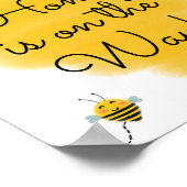 Een kleine honing is onderweg | Baby shower van bi Poster (Hoek)