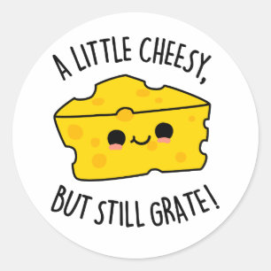 Een kleine kaak, maar nog steeds een grappige kaak ronde sticker