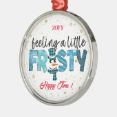 Een kleine kikkervisje aan te passen metalen ornament (Links)