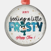 Een kleine kikkervisje aan te passen metalen ornament (Voorkant)