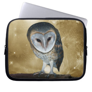 Een kleine kleine Barn Owl Fantasy Laptop Sleeve