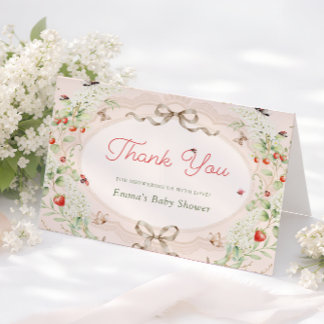 Een Kleine Liefdeskever Baby Shower Bedankkaart