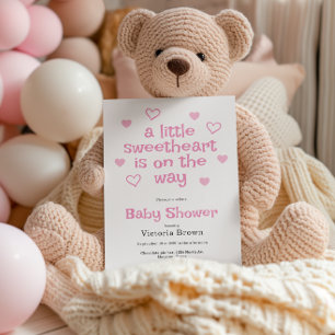 Een kleine liefje Girl Baby shower Kaart