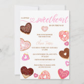 Een kleine liefje valentijn doneert baby shower kaart (Voorkant)