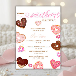 Een kleine liefje valentijn doneert baby shower kaart
