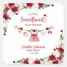 Een kleine lieverd Valentijn meisje Baby shower
