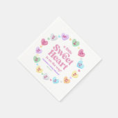 Een kleine lieverd Valentijnsdag Baby shower Servet (Hoek)