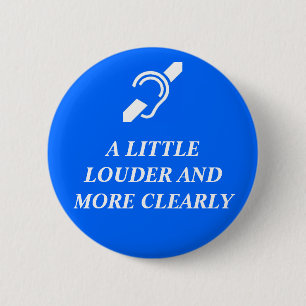 Een kleine Louder en duidelijker Ronde Button 5,7 Cm