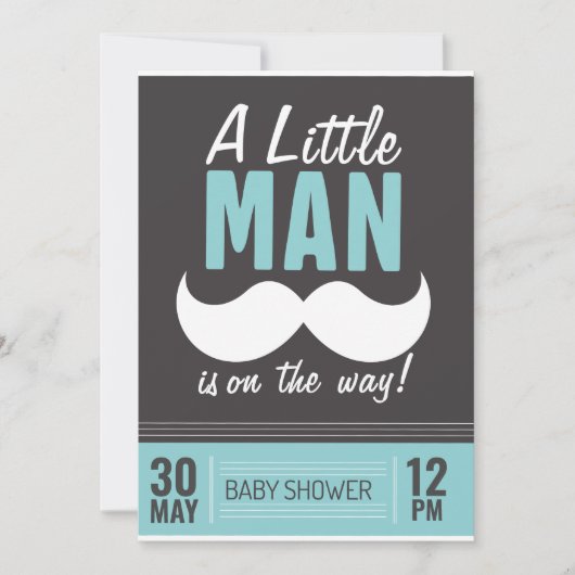 Een kleine man is op komst kaart (Voorkant)