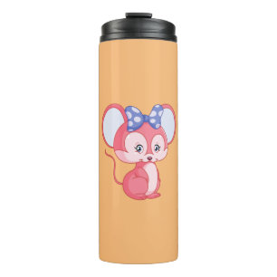 Een kleine muis thermosbeker