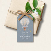 Een Kleine Ontdekkingsreiziger Heete Luchtballon Cadeaulabel