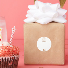 Een kleine opmerking aan Baby Sticker voor cadeau