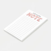 Een kleine opmerking: post it notes (Schuin)