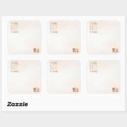 Een kleine opmerking voor Baby Sticker Inside Book