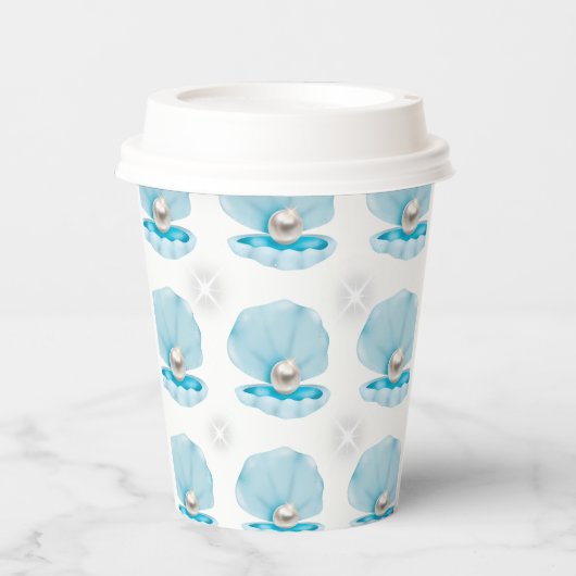 Een kleine parel is onderweg Paper cup Papieren Bekers (Voorkant)
