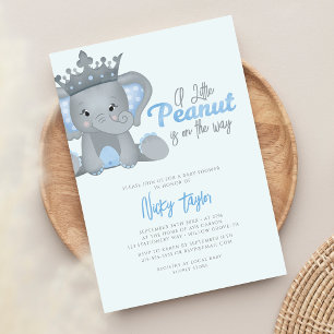 Een kleine pinda Schattigee olifant Baby shower Kaart