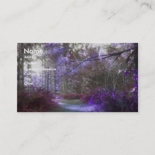 Een kleine plek visitekaartje (Voorkant)