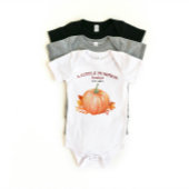 Een Kleine Pompoen Aangepaste Naam en Jaar Herfst Romper